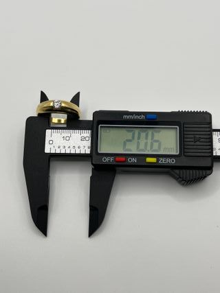 Anillo Oro 18k Solitario Circonitas 5.64 gr.