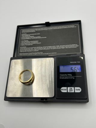 Anillo Oro 18k Solitario Circonitas 5.64 gr.