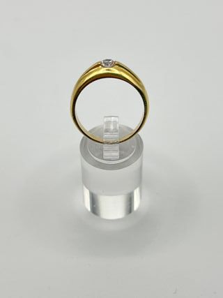 Anillo Oro 18k Solitario Circonitas 5.64 gr.