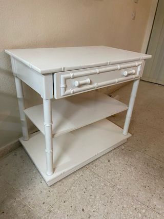 Mueble Estantería Blanco con Cajón
