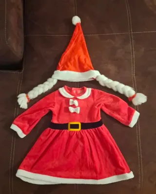 Disfraz Mamá Noel Bebé 6-9 meses