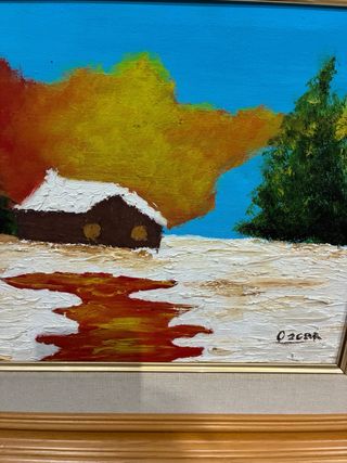 Cuadro al óleo Invierno