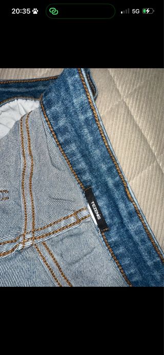 Jeans Dritti Donna Blu