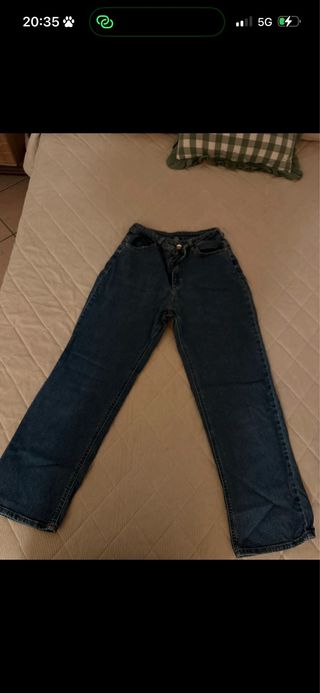 Jeans Dritti Donna Blu