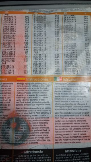 Cadenas Nieve AutoSock 698