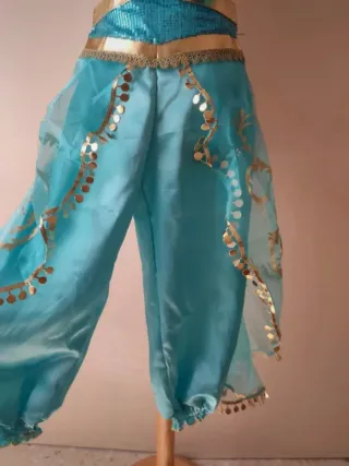Disfraz infantil de Princesa Árabe Azul y Dorado