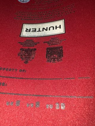 Botas Hunter Rojas Talla 39