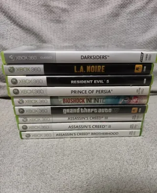 Lote 5 giochi Xbox 360: Darksiders, GTA V, L.A. No