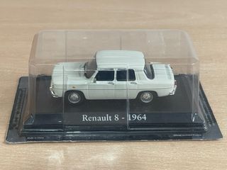 Coche Renault 8 año 1964 blanco R8 metal 1:43