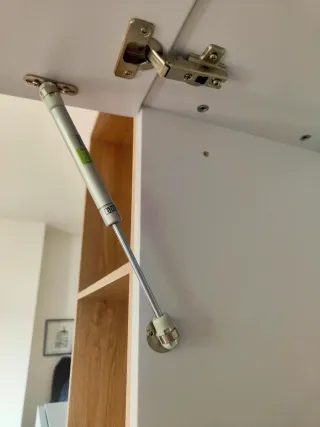 Mobile soggiorno moderno legno beige e azzurro