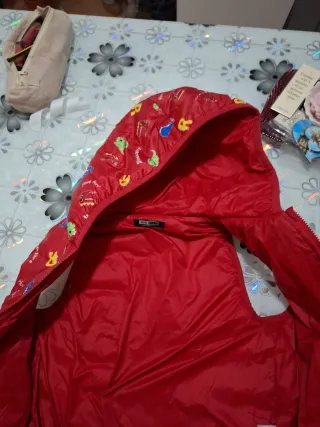 Gilet bimbo 36 mesi dinosauri rosso