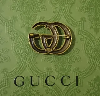 Spilla Gucci Doppia G. Oro