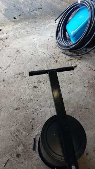 Plataforma arrastre remolque manual