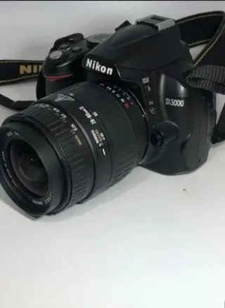 Cámara Nikon D3000 Reflex Negra