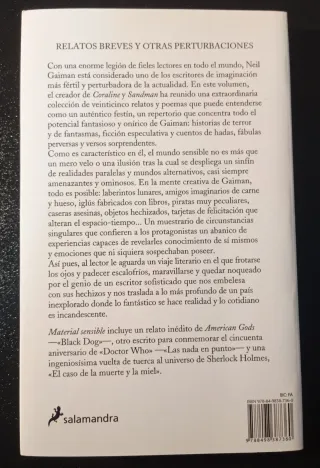 Libro Material Sensible - Neil Gaiman