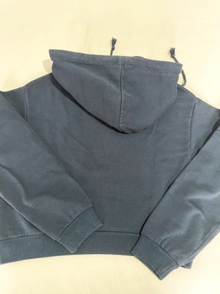 Sweatshirt Curta Gráfica Azul