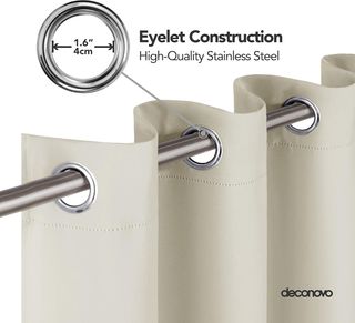 Tende oscuranti termiche grigio o beige 140x245cm