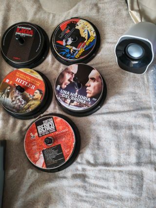 Reproductor DVD Portátil + Altavoces + Pelis