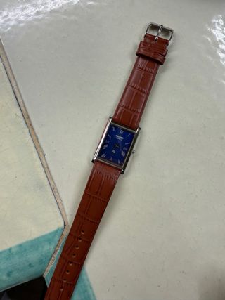 Orologio Seiko Tank Vintage Blu marrone