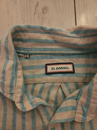 Camisa El Ganso Rayas Turquoise/Blanco