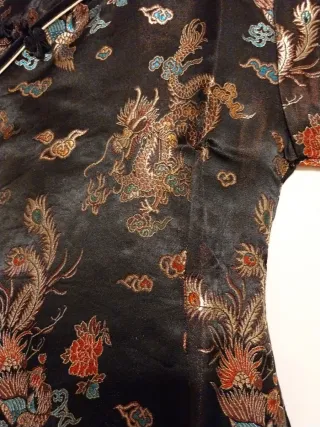 Vestido oriental dragones talla 8/10 años