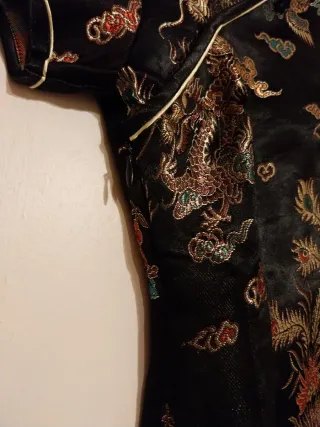 Vestido oriental dragones talla 8/10 años