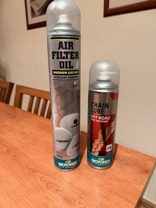 Aceite Filtro Aire y Grasa Cadena Motorex