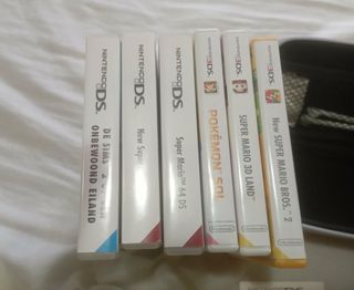 Nintendo DS Lite Nera + 6 Giochi