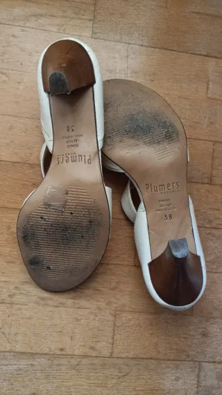 Zapatos Plumers Piel Mujer Blancos