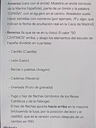 Moneda 50 céntimos 1949 3€/unidad 32monedas.