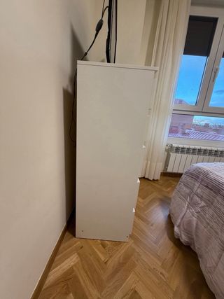 Cómoda Kullen 5 cajones blanca