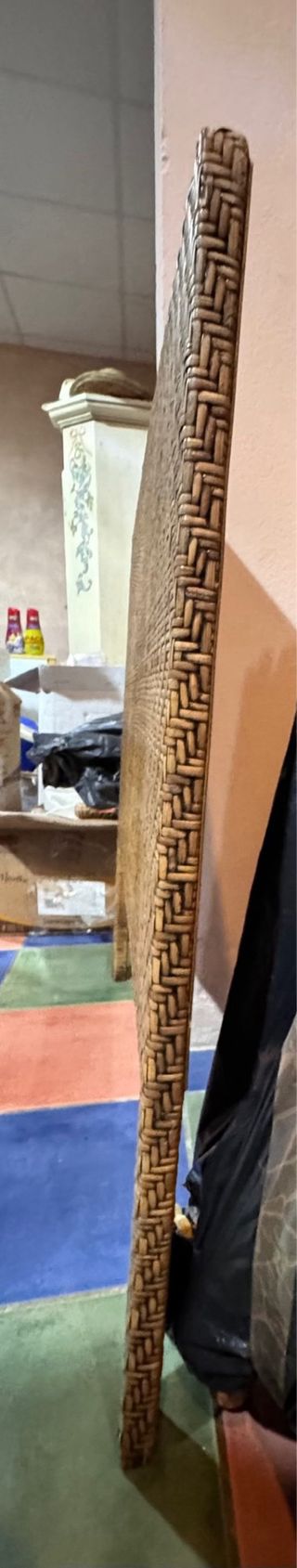 Cabecero Cama Ratán Marrón cama de 90