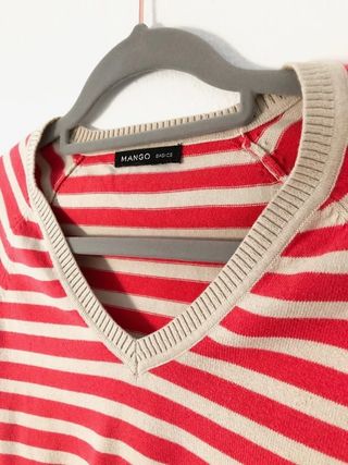 Camisola Mango Riscas Decote V