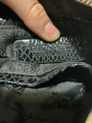 Borsetta Michael Kors nera e argento