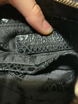 Borsetta Michael Kors nera e argento