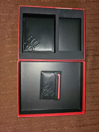 Set Cartera y Tarjetero HUGO Original