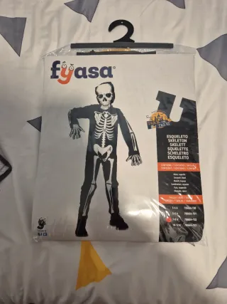 Disfraz esqueleto niño Talla 7-9 años