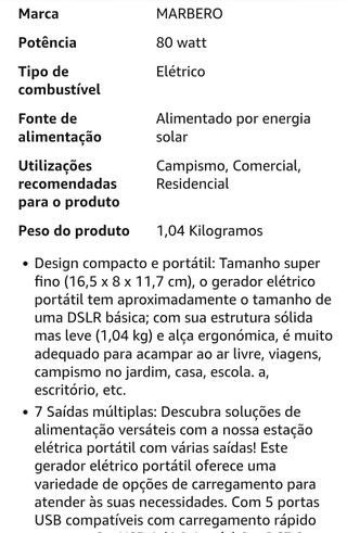 Estación de energía portátil MARBERO 88Wh