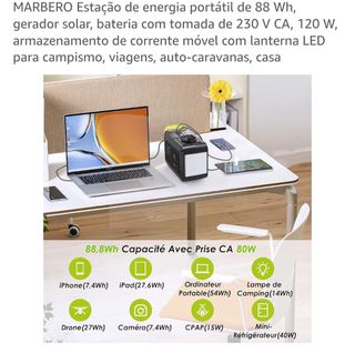 Estación de energía portátil MARBERO 88Wh