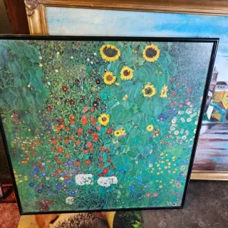 Stampa antica Giardino Klimt