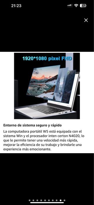 Portatile 14" W5 come nuovo + Accessori