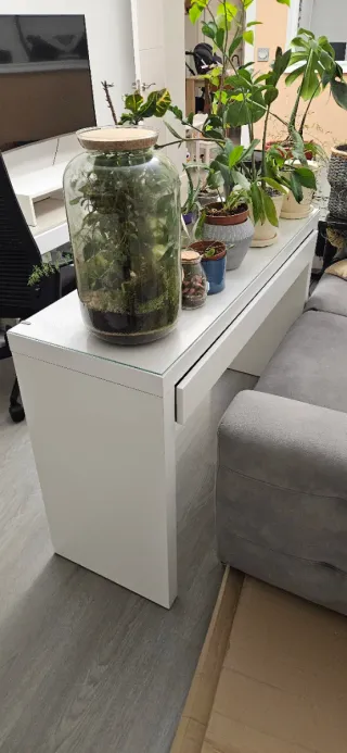 Tocador MALM Ikea blanco cristal