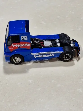 Camión Scalextric MAN Webasto Azul