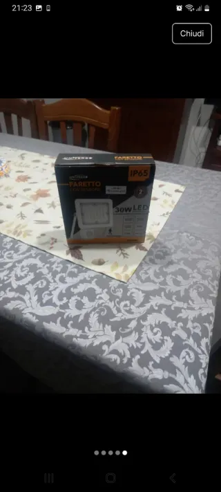 Faretto LED 30W con Sensore PIR IP65