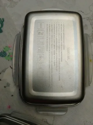 Set 2 Fiambreras Acero Inoxidable 1000ml y 600ml