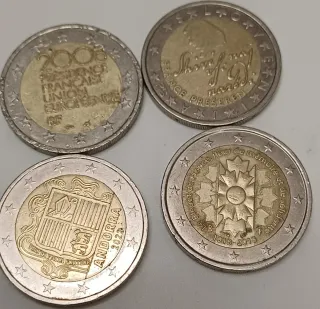Intercambio monedas 2 euros