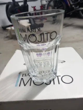 Lote 6 Vasos Oficiales Bacardi Mojito con recipien