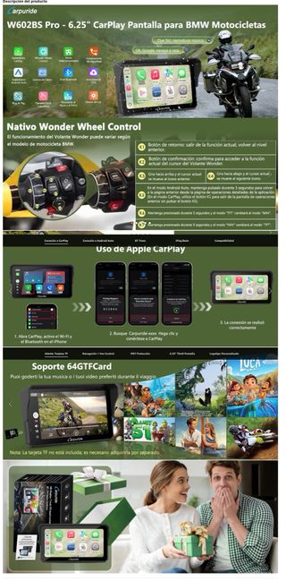 NUEVO! (360€) Pantalla Carpuride W602BS Pro BMW