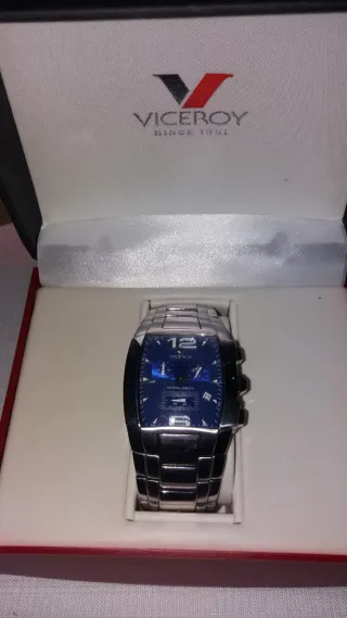 Reloj Viceroy Cronógrafo Azul y Plateado