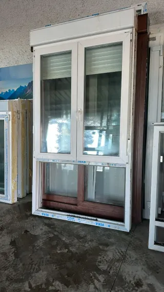 Ventana PVC Blanca Doble Hoja